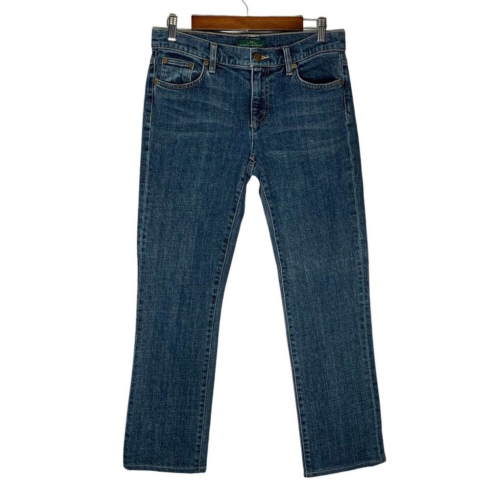 Lauren Ralph Lauren | Women | Dark Wash Mid Rise Straight Leg Jeans | Size 8